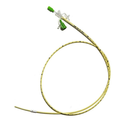 CORFLO Anti-IV Nasogastric Pediatric Feeding Tube with Stylet, 8 Fr, 36", Weighted