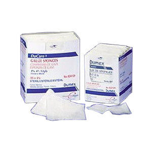 Ducare Sterile Woven Gauze Sponge 4" x 4", 12-Ply (Case of 128)