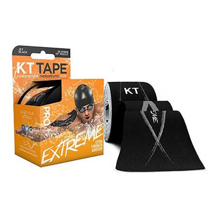 KT Tape Extreme Pro, 4" x 4", Black (Box of 20)