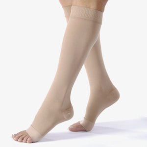 Relief Knee-High Moderate Compression Stockings Medium Full Calf, Beige