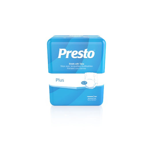 Presto Performance Plus Brief, Adult, X-Large, 58" - 64" (Package of 15)
