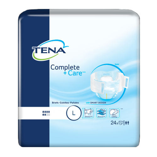 TENA Complete +Care Brief, Extra Large 52" - 62", 24 Count. (Package of 24)