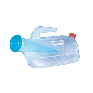 Spill-Proof Male Urinal, 1 Liter (32 oz.), L/F