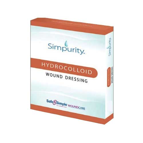 Safe N Simple Simpurity Hydrocolloid, 4" x 4" (Box of 12)