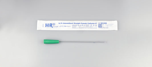 TruCath Intermittent Straight Catheter, Female, 14FR, 6" (Case of 300)