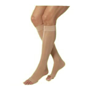 862C Essential Opaque Calf,  20-30mmHg, Open Toe, Medium, Short, Crispa