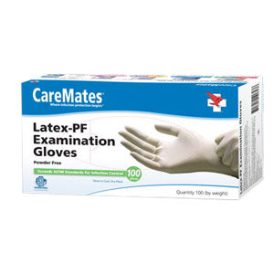CareMates Latex Powder-Free Disposable Examination Gloves, Small, REPLACED BY 558841 (Package of 100)