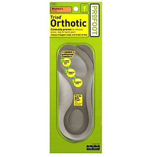 Profoot Triad Orthotic Insoles for Women (Package of 2)