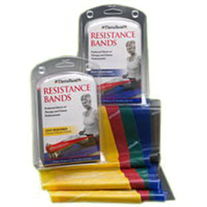 Theraband Exercise Bands, Asst Colors, Light Resistance (Package of 3)