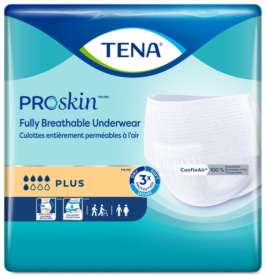 TENA ProSkin Plus Protective Underwear, Large 45" - 58" - REPLACES: SQ72338 (Case of 72)