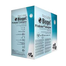 Biogel PI Indicator SZ 6.5, Blue Synthetic Surgical Glove Combined with the Biogel PI Overglove (Box of 50)