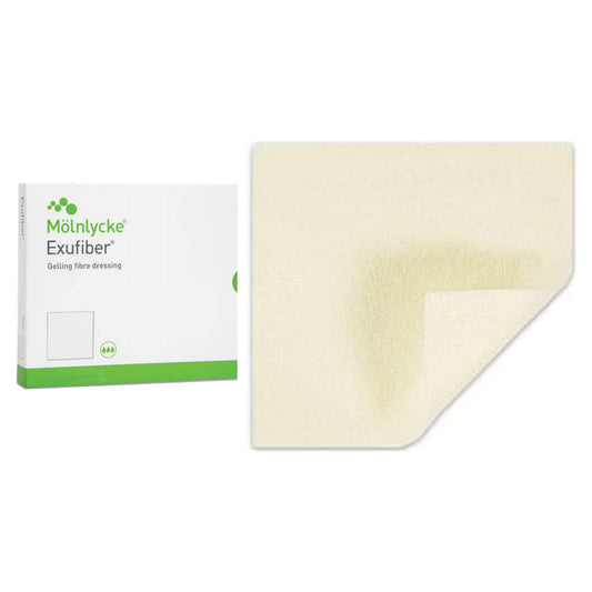 Exufiber Gelling Fiber Wound Dressing, 6" x 6" (Box of 10)