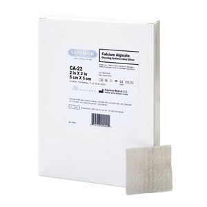 Silverlon Antimicrobial Silver Calcium Alginate Dressing 2" x 2" (Box of 10)