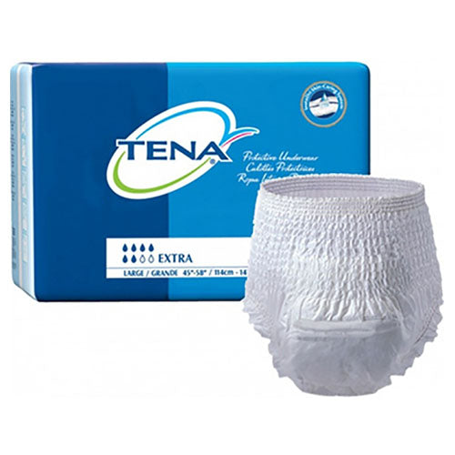 TENA Extra Absorbency Protective Underwear Large 45" - 58" (Case of 64)
