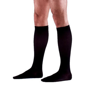 232C Essential Cotton Calf, 20-30mmHg, Men's, X-Large, Short, Black