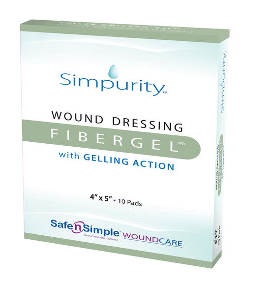Simpurity Fibergel Dressing, 4" x 5"