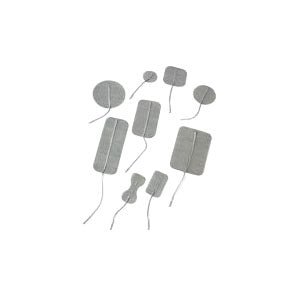 Pals Platinum Electrodes 2" Round, Stainless Steel Knit Fabric (Package of 40)