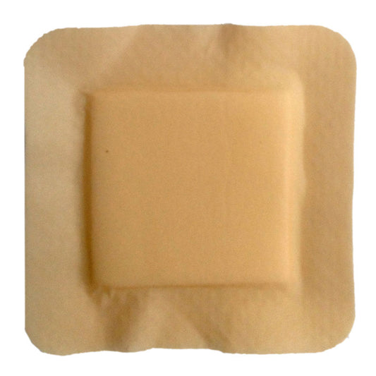 MediPlus Silicone Comfort Foam Adhesive Border 4" x 4", Pad Size 2.5" x 2.5"