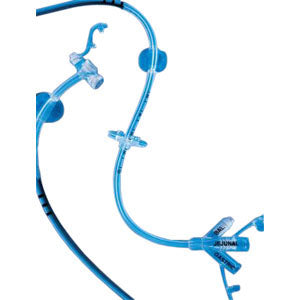 MIC-KEY Low-Profile Transgastric-Jejunal Feeding Tube, 18 Fr, 1.5 cm Stoma Length, 22 cm Jejunal Length