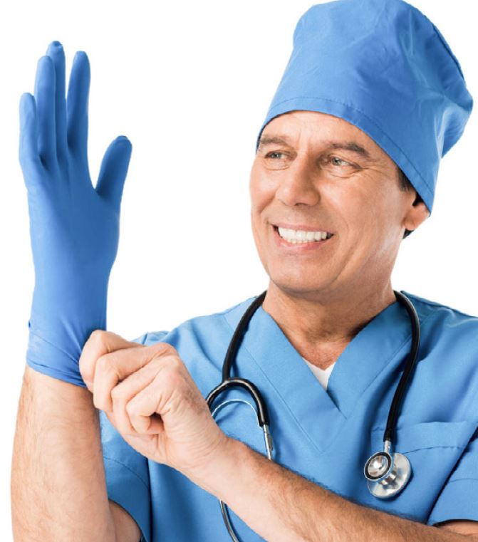 Nitrile Chemo Rated Exam Gloves, Non-Sterile, Powder Free, Large (Box of 100)