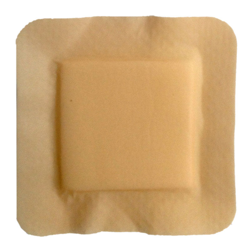 MediPlus Silicone Comfort Foam Adhesive Border 6" x 6",  Pad Size 4.5" x 4.5" (Box of 5)