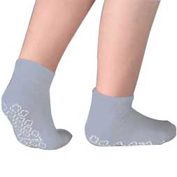 Single Tread Patient Safety Footwear with Terrycloth Interior, X-Large, Grey (Package of 2)