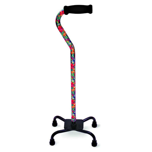 Small Base Quad Cane, Summer Garden