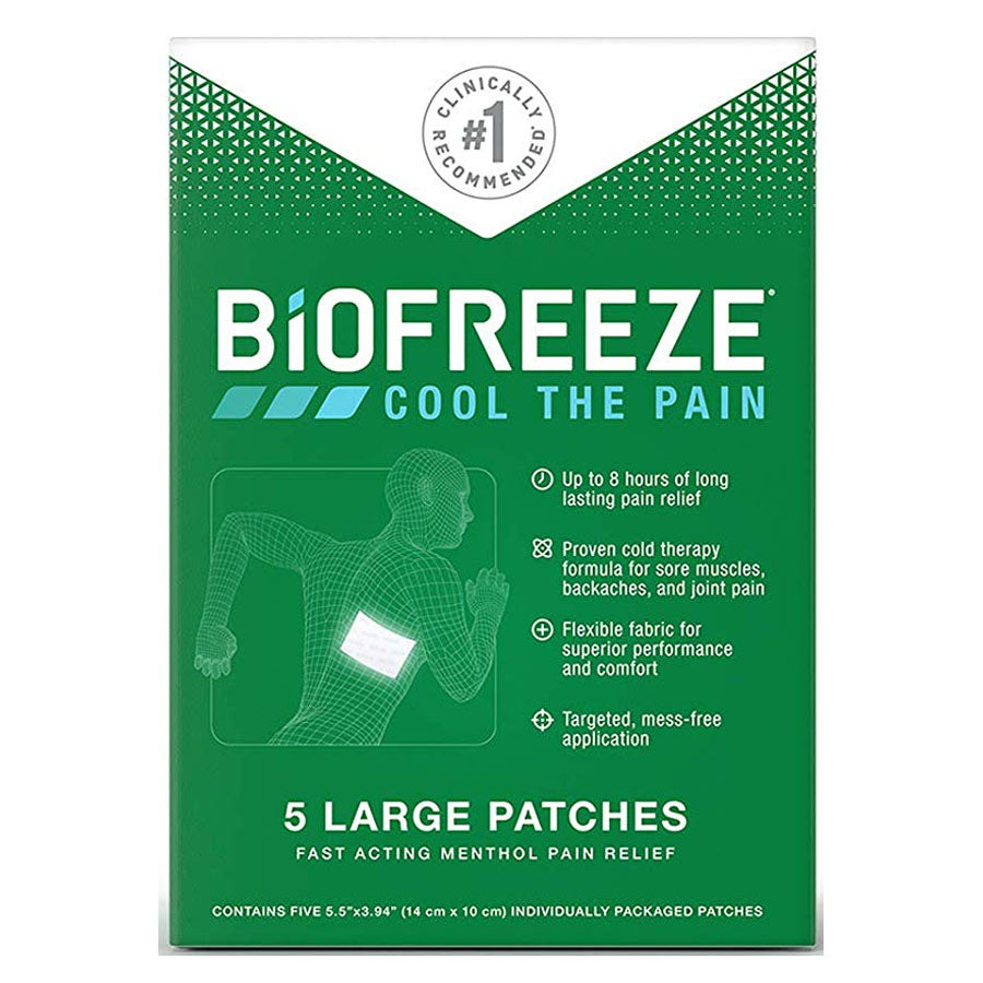 Biofreeze Patch, 5 ct (Box of 5)