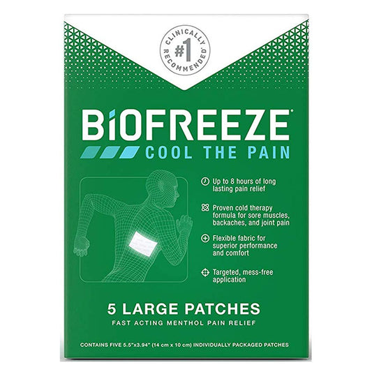 Biofreeze Patch, 5 ct (Box of 5)