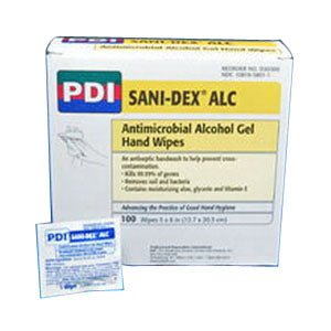 PDI Sani Hands ALC Packet with Aloe, 5" x 8" (Case of 1000)
