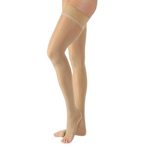 503N No Grip, Natural Rubber Thigh, 30-40mmHg, Unisex, Size S1, Beige