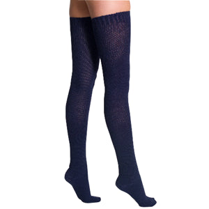 782C Style Sheer Calf, 20-30mmHg, Women's, Large, Long, Dark Navy