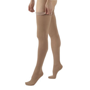 232N Essential Cotton Thigh, 20-30mmHg, Women's, Medium, Long, Crispa