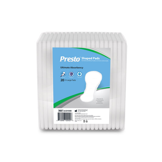 Presto Shaped Pad, Ultimate Absorbency, 16" Long (Package of 20)