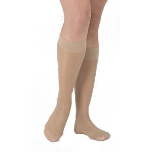 782C Style Sheer Calf, 20-30mmHg, Women's, Medium, Long, Natural
