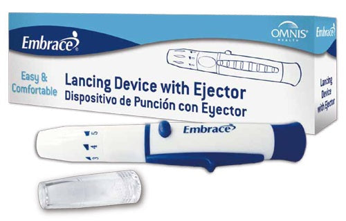Embrace Lancing Device with Lancet Ejector (Case of 150)