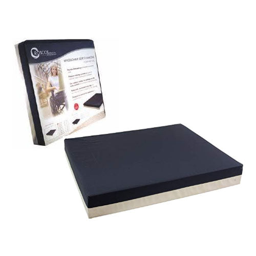 Roscoe Bariatric Foam Wheelchair Cushion with Nylon Cover, 22" x 18" x 3"