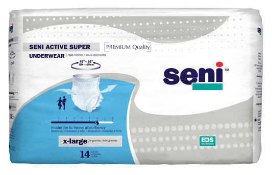 Seni Active Super Pull-On Underwear, Extra Large (Package of 14)