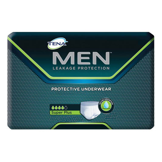 TENA Men Protective Underwear, Super Plus, Large/X-Large 44"-64" (Case of 56)