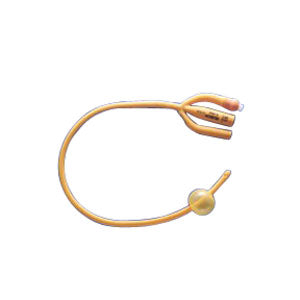 Gold 3-Way Silicone-Coated Foley Catheter 26 Fr 5 cc (Box of 10)