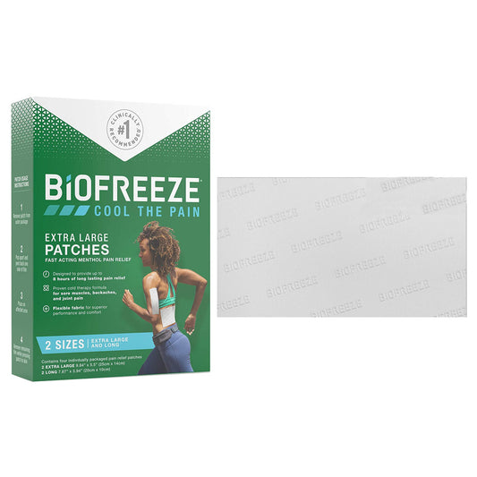 Biofreeze Extra Large Patch, 4 ct (Box of 4)