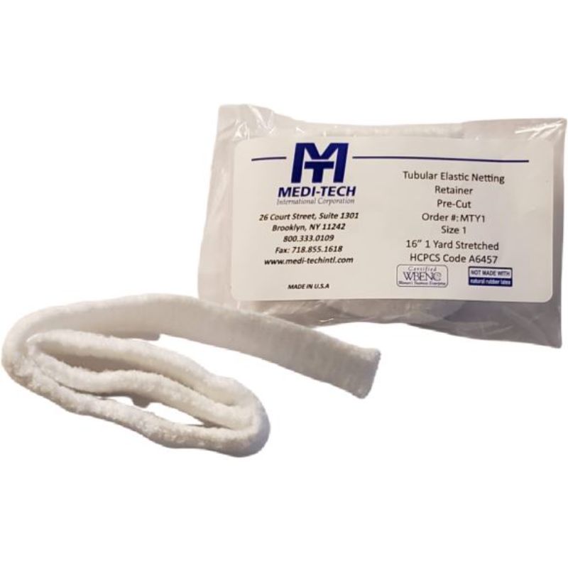Medi-Tech Spandage Multi-Purpose Elastic Retainer Net, 1 Yard Stretched, Size 1