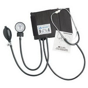 Manual Home Blood Pressure Kit with Attached Stethoscope