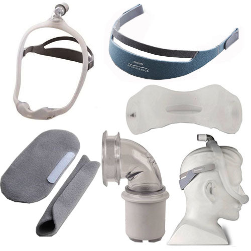 DreamWear Mask with Medium-Wide Cushion, Small Frame and Headgear