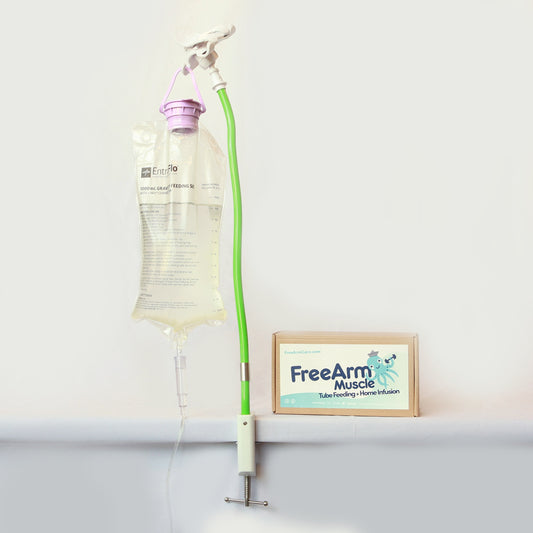 FreeArm Muscle Tube Feeding and Infusion Holder, Green