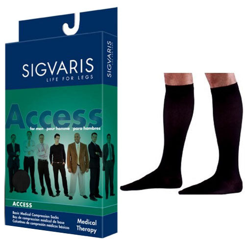922C Dynaven Calf, 20-30mmHg, Men's, X-Large, Black