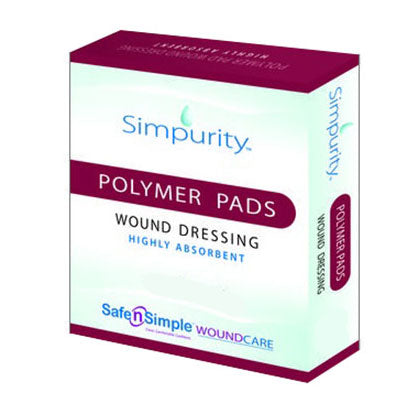 Simpurity High Absorbent Polymer, 4" x 5" Pad (Box of 10)