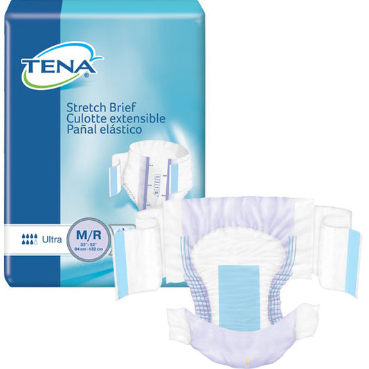 TENA Stretch Ultra Brief Medium 33" - 52" (Case of 72)