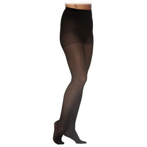 782P Style Sheer Pantyhose, 20-30mmHg, Women's, Small, Short, Black