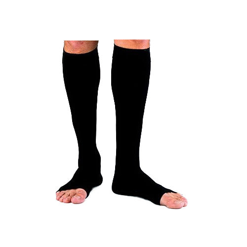 972C Dynaven Calf, 20-30mmHg, Open Toe, Medium, Long, Black (Package of 2)